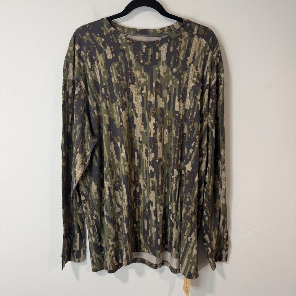 Duck Camp Mens Long Sleeve Shirt 3XL Camo New Bamboo Blend BH2500 UPF 30+